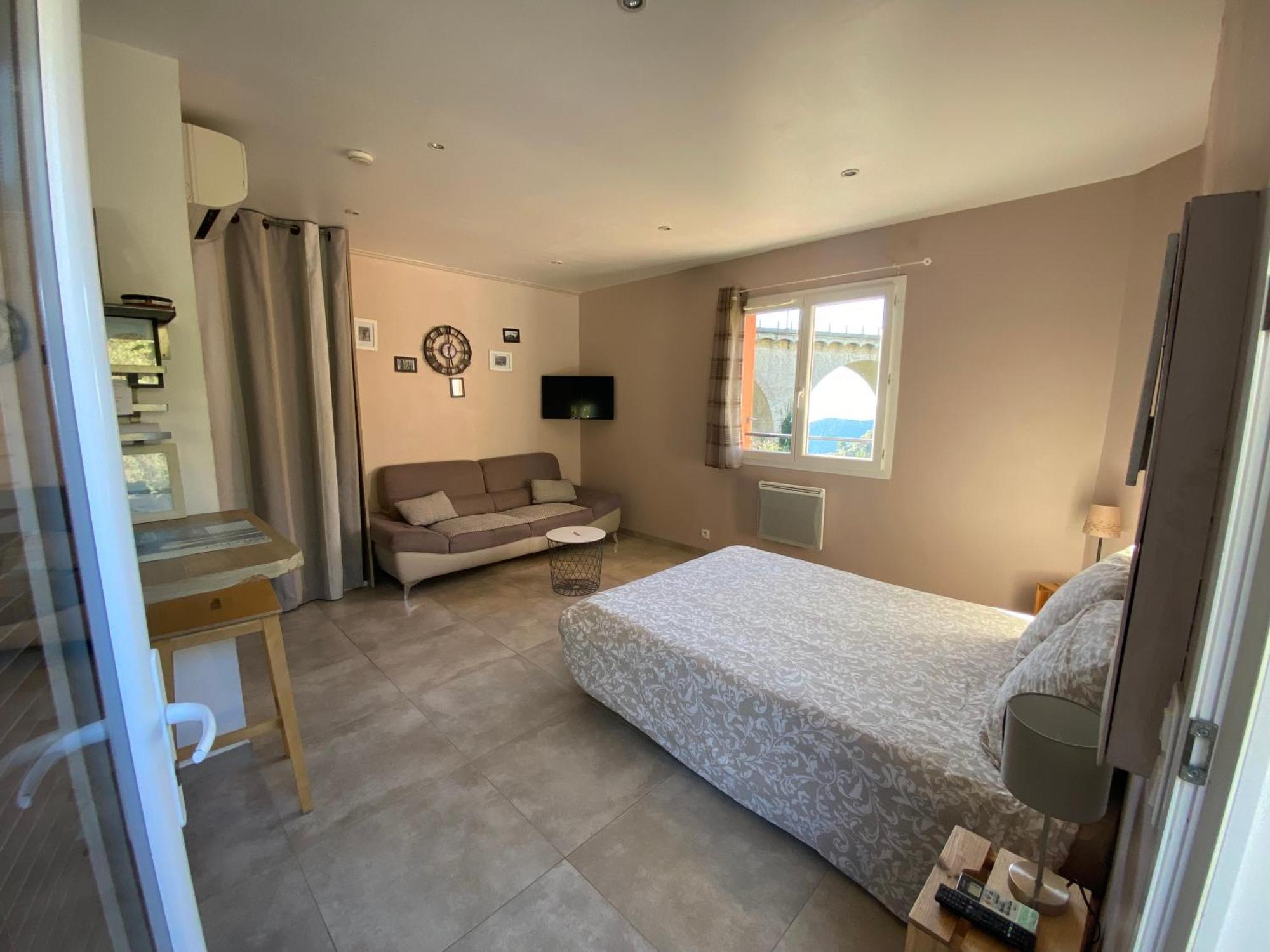 Studio Pied Village Eze - Dans Villa Recente - Parking Gratuit Eksteriør billede