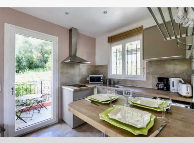 Studio Pied Village Eze - Dans Villa Recente - Parking Gratuit Eksteriør billede